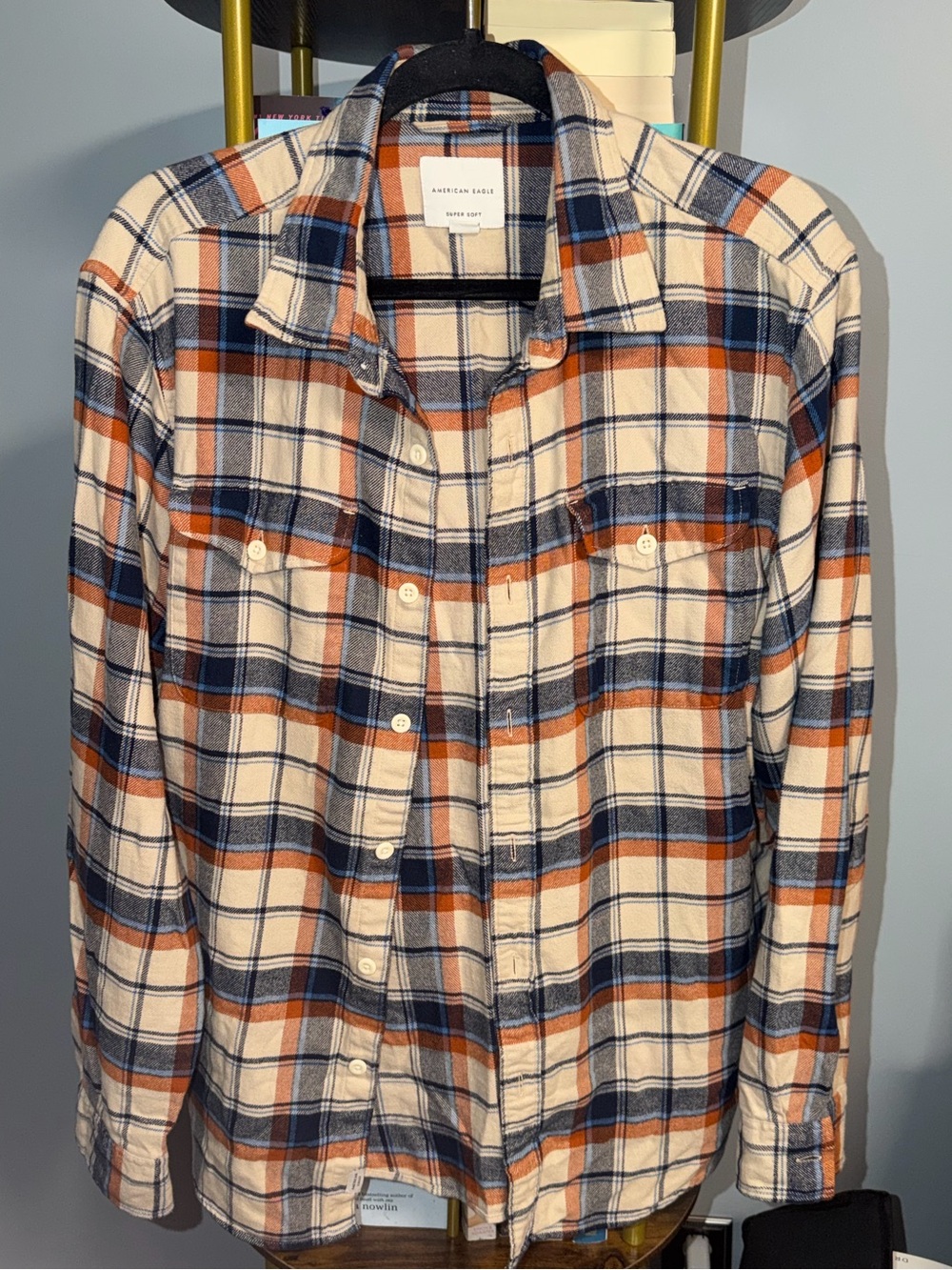 American Eagle Flannel Top